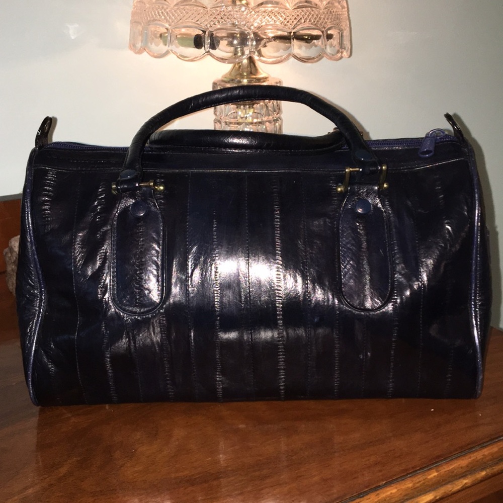 Reposh vintage eel skin satchel